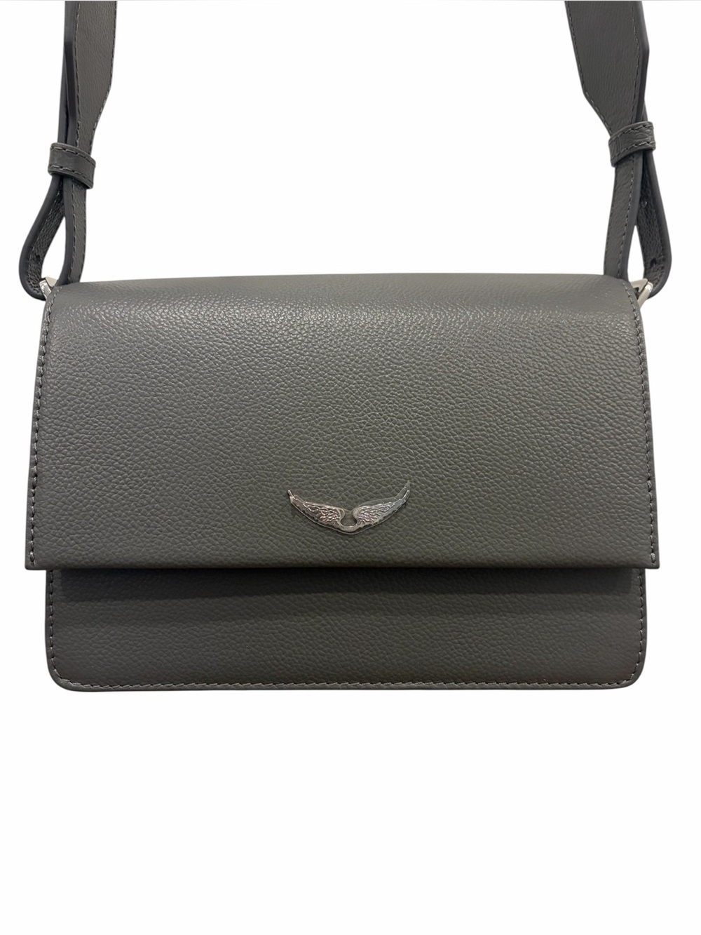 NWT: ZADIG & VOLTAIRE Leather
Lolita Wings Crossbody, Grey